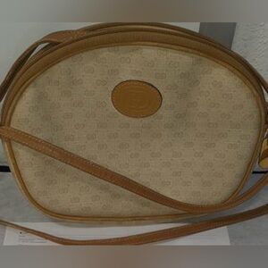 Vintage Gucci Micro GG Shoulder Bag Brown